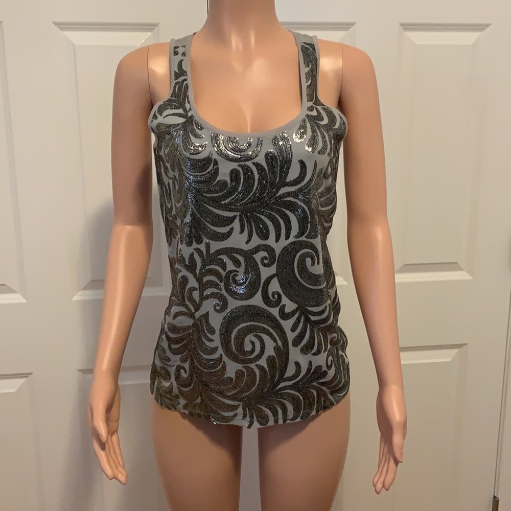 NWOT intrinsic Black, Silver and gray top